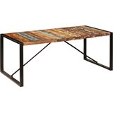  Blagovaonski stol od masivnog obnovljenog drva 200x100x75 cm | shoptok.hr