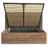 Bobochic Paris Zeleni podstavljeni tapecirani/od iverice bračni krevet s prostorom za odlaganje s podnicom 160x200 cm Kumo – | shoptok.hr