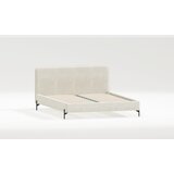 Ropez Bež tapecirani bračni krevet s podnicom 200x200 cm Barker – | shoptok.hr