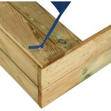  Pješčanik s krovom 160 x 100 x 133 cm od impregnirane borovine | shoptok.hr