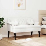  Chesterfield klupa Bijelo 120.5 x 65 x 75 cm Lažna koža | Eponuda.ba
