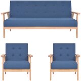 3-dijelni set sofa od tkanine plavi | Eponuda.ba