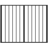  Pasja vrata 10 pcs Črna 100 x 60 cm Cinkana jeklena, (5000232748) | Shoptok.si