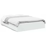  Okvir kreveta s ladicama bijeli 160 x 200 cm konstruirano drvo