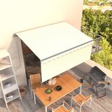 vidaXL avtomatsko zložljiva tenda s senčilom 3,5x2,5 m krem Cene