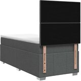  LED okvir za krevet s madracem Tamnosiva 80 x 200 cm Tkanina | shoptok.hr