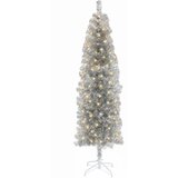  Umjetno vitko božićno drvce 180 cm 300 LED lampica Topla bijela - 180 cm s LED svjetlima | shoptok.hr