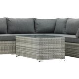 Venture Home Amazon kutna vrtna lounge garnitura, siva Slike