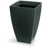  Saksija Latia kvadratna visoka 40cm - antracit kamen 466R | Eponuda.com
