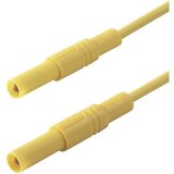 SKS Hirschmann 4 mm safety test lead\, silicone\, 2x plugs straight\, 100 cm, (20423233) Cene