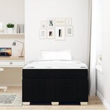  Krevetna konstrukcija s madracem Crna 120 x 200 cm tkanina | Eponuda.com