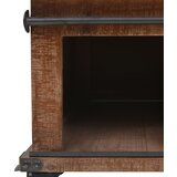  Stolić za kavu od masivne jelovine 91 x 51 x 38 cm smeđi | shoptok.hr