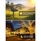 Venisymlis Niz Zunanjih Sončnih Luči - 40 Ft 100 Led Svetlobni Niz Na Sončno Energijo Z 8 Načini Osvetlitve, Topla Bela, (22068295) | Shoptok.si