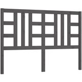 Maison Chic posteljno vzglavje - vzglavna omarica - nočna omarica sivo 126x4x100 cm trdna borovina, (21705874) | Shoptok.si