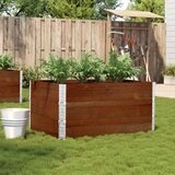 vidaXL Vrtni sadilica smeđa 120x80 cm od masivne borovine | shoptok.hr