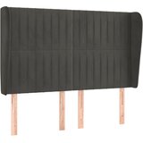 vidaXL Vzglavje z ušesi temno sivo 147x23x118/128 cm žamet, (20952921) Cene