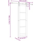 vidaXL klizna vrata s opremom ORKDAL bijela 61x198.5 cm | shoptok.hr
