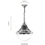Opviq BFE 68207 BKR Plafonska lampa, smeđa | Eponuda.ba