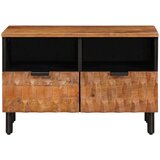 TV ormar Finš acacije smeđa 70 x 33 5 x 46 cm Čvrsto drvo manga | shoptok.hr