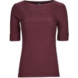 Polo Ralph Lauren Majice z dolgimi rokavi JUDY ELBOW Bordo | Shoptok.si