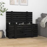  Kutija za pohranu crna 91x40,5x42 cm od masivne borovine | Eponuda.ba