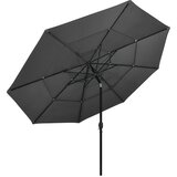  Vrtni suncobran s 3 razine i aluminijskim stupom 3,5 m antracit | shoptok.hr