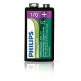 Philips 9VB1A17/10 - Punjiva baterija MULTILIFE NiMH/9V/170 mAh | Eponuda.com