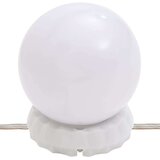 vidaXL Toaletni stolić s LED svjetlom boja meda 95x50x133,5cm borovina | shoptok.hr