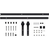 Drsna vrata s kompletom vodil 70x210 cm trdna borovina, (20804507) | Shoptok.si