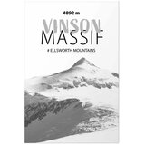  Plakat - The majestic Vinson Massif mountain peak crown of mountains mountain landscape 40x60 Bez okvira | shoptok.hr
