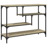 Maison Chic konzolna miza - miza ob steni sonoma hrast 100x30x75 cm inženirski les, (21786071) Cene