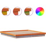  LED okvir kreveta voštano smeđi 200x200 cm od masivne borovine | shoptok.hr