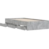  Okvir kreveta s ladicama siva boja betona 90x200 cm drveni | shoptok.hr