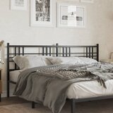 vidaXL Kovinsko posteljno vzglavje črno 200 cm | Shoptok.si