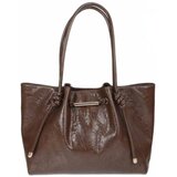 Lola Casademunt Torbe Shopper With Metal Tube Detail With Die- Kostanjeva Cene