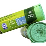 SECOLAN 1x15 Garbage Bags with drawstring 60 l green | shoptok.hr