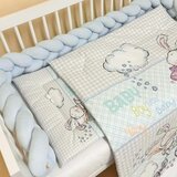 Baby Textil Textil komplet posteljina 4u1 Plavi Zeka | Eponuda.com