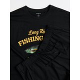 Sinsay Pamučna dvodijelna pidžama oversize s motivom ribe | shoptok.hr