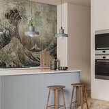  Foto tapeta - Great wave in Kanagwa in retro style - landscape of rough sea 400x280 | shoptok.hr