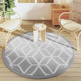vidaXL Zunanja preproga siva Ø160 cm PP | Shoptok.si