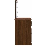  Toaletni stolić LED smeđa boja hrasta 90 x 42 x 132,5 cm | shoptok.hr