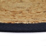 vidaXL Pogrinjki 4 kosi naravni in mornarsko modri 38cm juta in bombaž | Shoptok.si