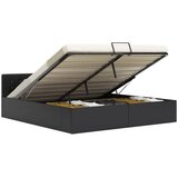  Hidraulični okvir za krevet od umjetne kože crni 160 x 200 cm | shoptok.hr