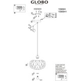 Globo VISEČA SVETILKA Juana 25/120 cm E27 | Shoptok.si