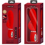 Pretty Love Prescott Red Super Soft Silicone Dual Vibrator Red | Shoptok.si