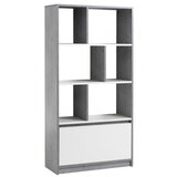 Polica za knjige billund bela/beton siva ( 3681961 ) | Eponuda.com