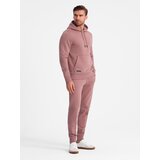 Ombre Men's BASIC cotton tracksuit set kangaroo sweatshirt + joggers Cene