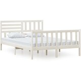 Furnova Posteljni okvir bel iz trdnega lesa 140x200 cm, (21940279) | Shoptok.si