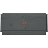  Stolić za kavu sivi 80 x 50 x 35 cm od masivne borovine | shoptok.hr
