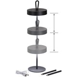 Fischer & Honsel Črna LED namizna svetilka (višina 47 cm) Dord – | Shoptok.si